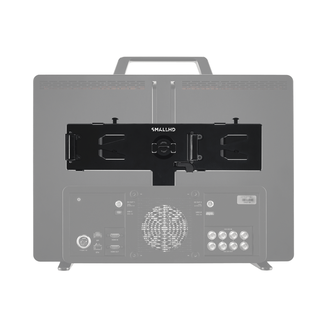 Dual V-Mount Battery Bracket (14v/26v) for SmallHD 4K Monitors