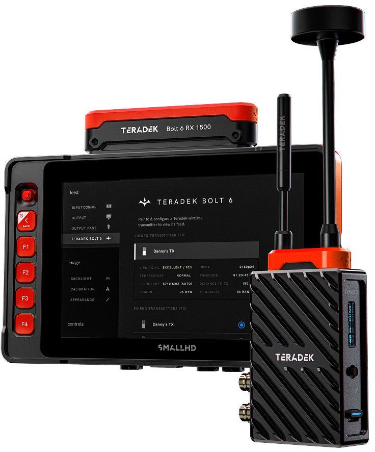SmallHD Ultra 7 with built-in Teradek Bolt 6 Wireless Video Solution