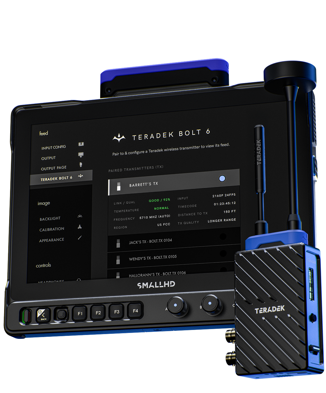 SmallHD Ultra 7 with built-in Teradek Bolt 6 Wireless Video Solution