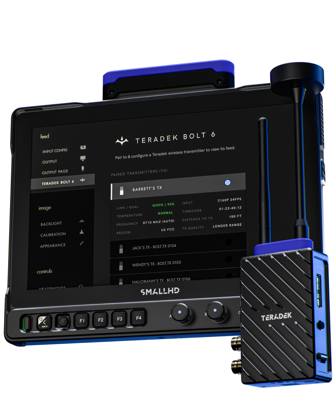 SmallHD Ultra 7 with built-in Teradek Bolt 6 Wireless Video Solution