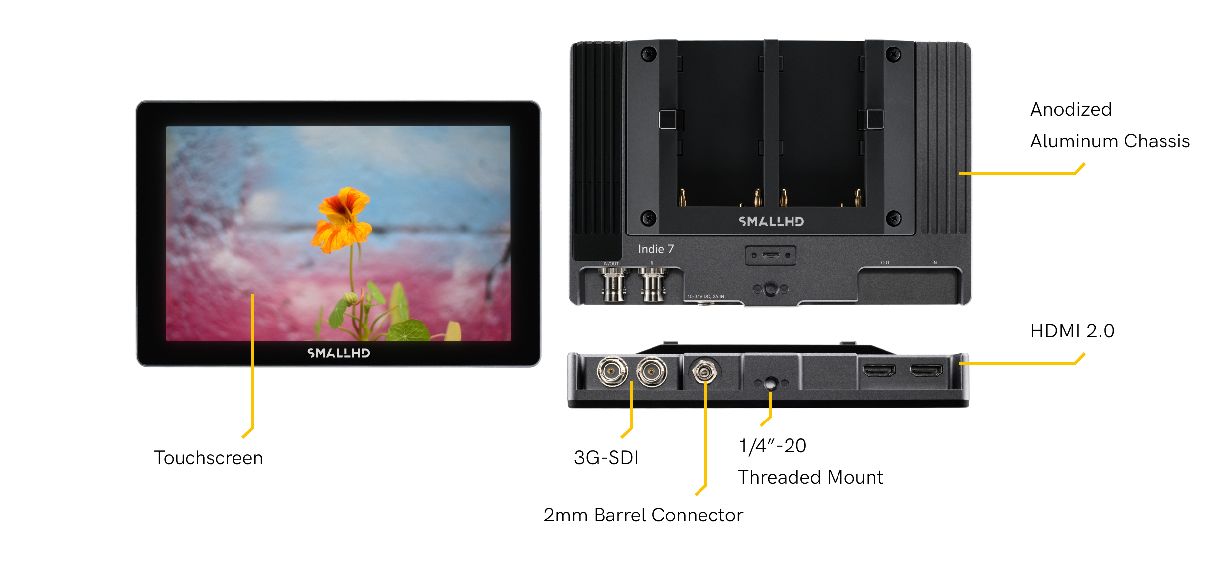 Indie 7 Touchscreen Camera Monitor — SmallHD Indie 7 Touchscreen Camera Monitor — SmallHD